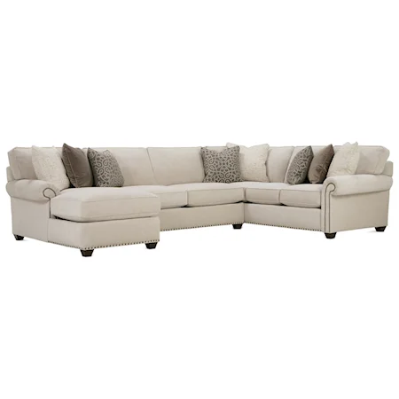 Traditional Three Piece Sectional Sofa